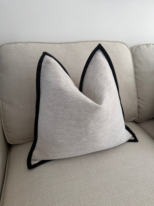 Two Tone Natural Cushion Cover