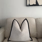 Two Tone Natural Cushion Cover