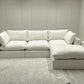 Linen Cloud Sofa and Footstool