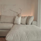 Linen Cloud Sofa and Footstool