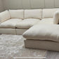 Linen Cloud Sofa and Footstool