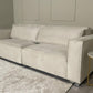 Cream Velvet Talum 3 Seater