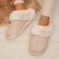 Faux Suede Fur Slippers
