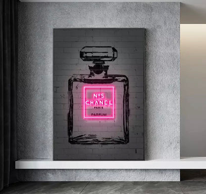 Pink Neon Coco Canvas Print