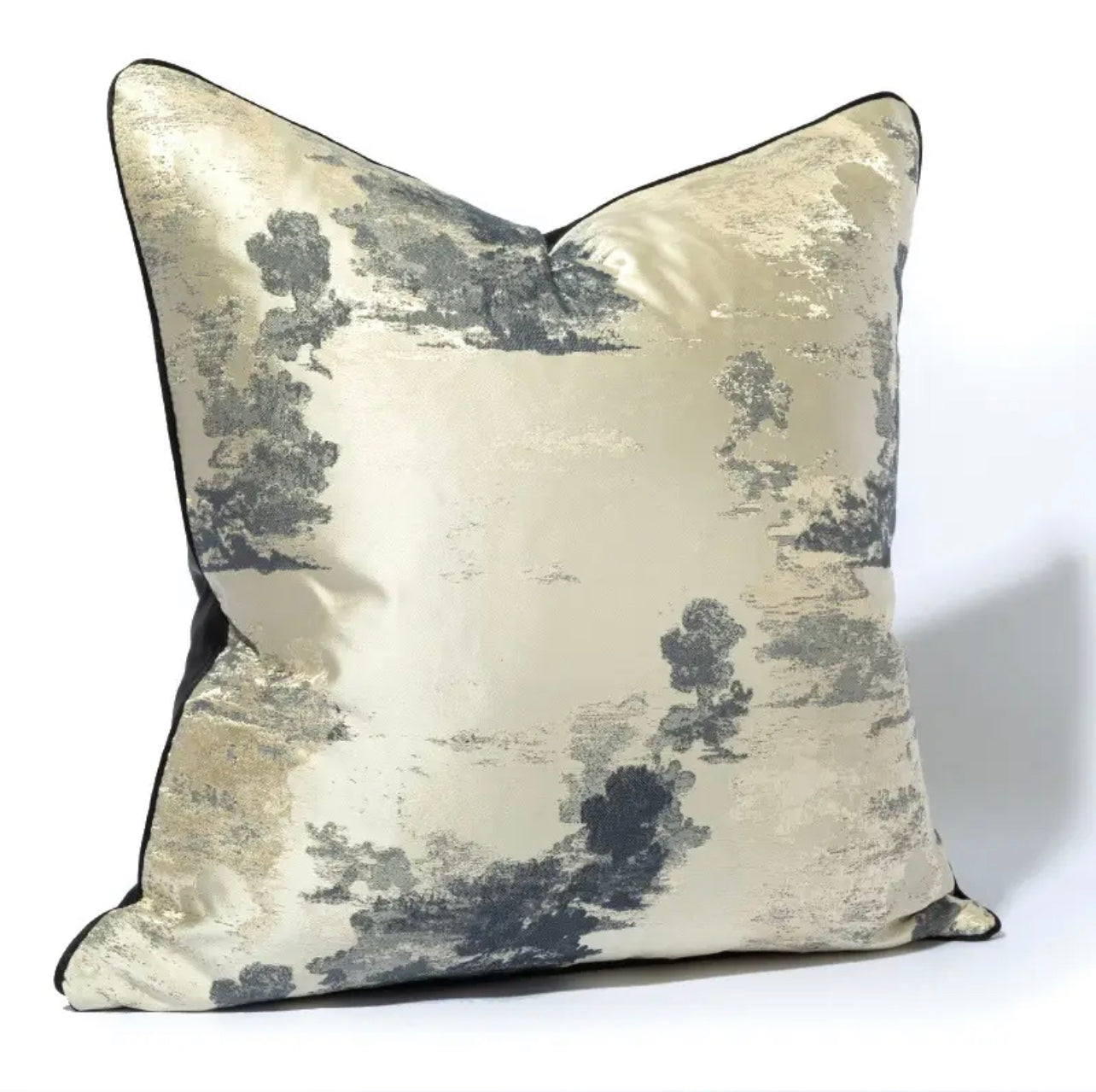 Luxury Wave Grey Cushion Cover