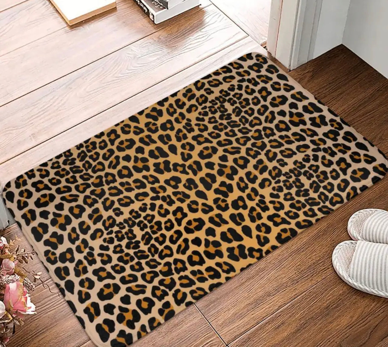 Leopard Print Bath Mat