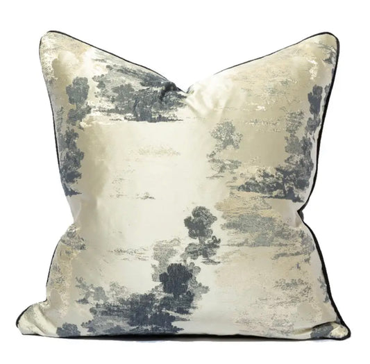 Luxury Wave Grey Cushion Cover