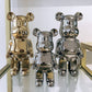 GOLD bear brick piggy bank ceramic sculpture