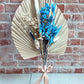 Blue Flower Dried Fan Bouquet